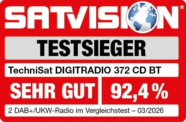 TechniSat DIGITRADIO 372 CD BT - Stereo Digitalradio, Kompaktanlage mit DAB+, UKW, CD-Player, Blueto