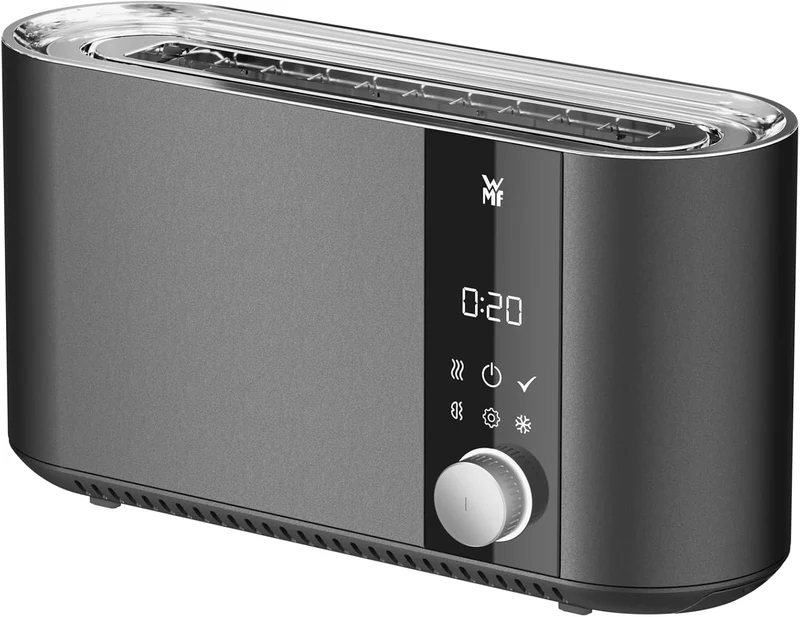 WMF Set 2-teilig Master Toaster Langschlitz motorisiert, Toaster 2 Scheiben, XXL-Toast, automatische