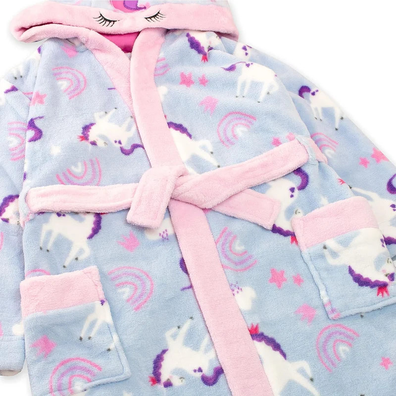Harry Bear Mädchen Bademäntel Unicorn 122 Violett, 122 Violett
