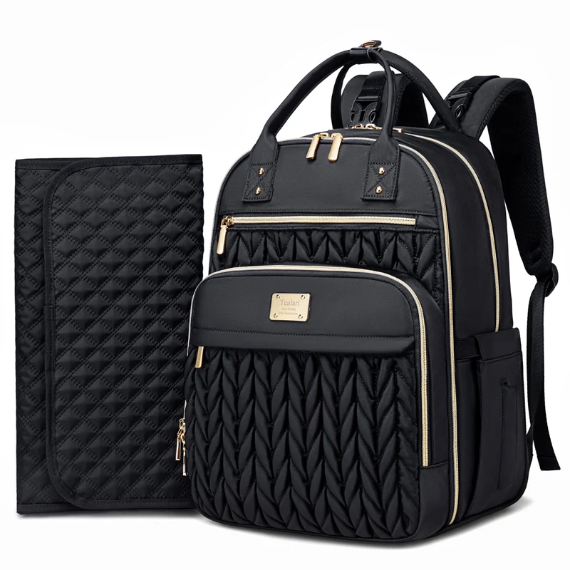 Wickeltaschen-Rucksack, stilvolle Baby-Wickeltasche, wasserdichter Reise-Wickelrucksack mit Wickelun