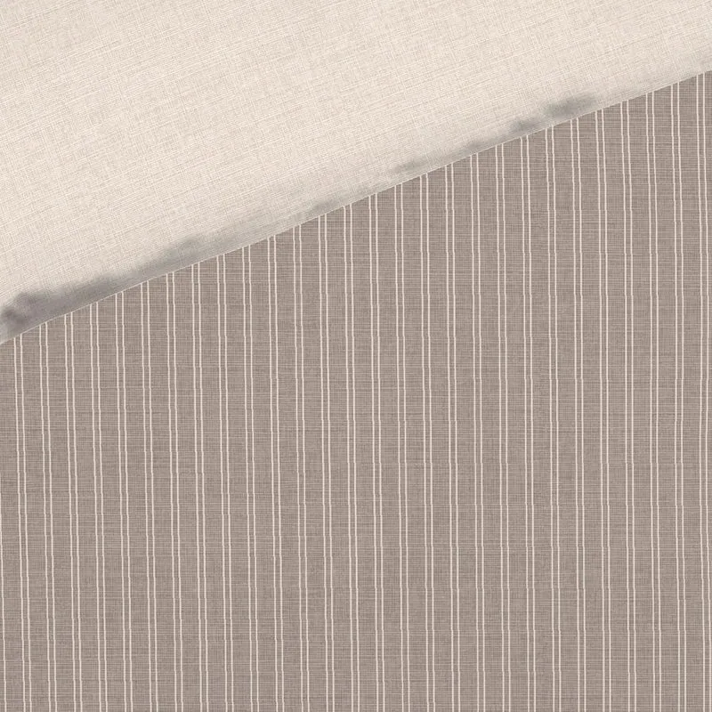 Kaeppel Wendebettwäsche Eternity Combo Feinbiber Cappuccino Grösse 1x 135x200 cm + 1x 80x80 cm Cappu