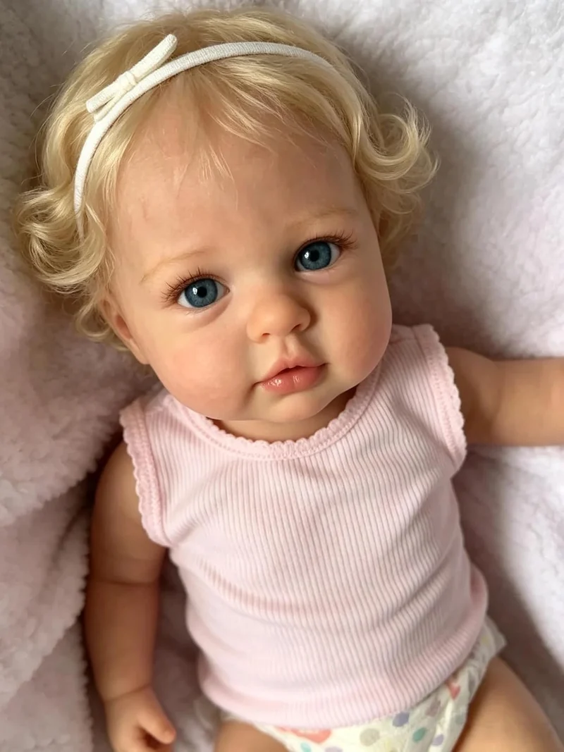 Zero pam Echtes Leben Reborn Baby Puppen Mädchen 24 Zoll Aufstellbare Reborn-Kleinkind-Baby-Puppen,