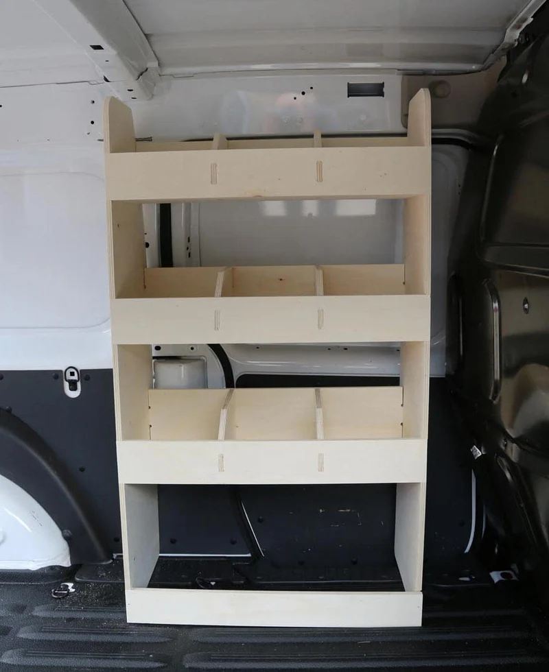 Vanify - Kompatibel mit Renault KANGOO L3 (Maxi) 2008+ Fahrzeugeinrichtung Fahrzeugregale, Fahrersei