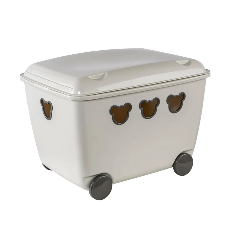 BranQ - Home essential - Multifunktionsbehälter für Spielzeug Bear 55 l, BPA-freier Kunststoff PP, b