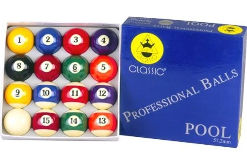 Classic Billard Kugeln A-Quality, 57,2 mm, Pool