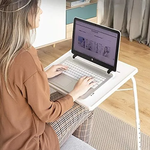 Tragbarer Klapptisch, 6 Dateien Höhenverstellbar Betttisch Laptop Snack TV Reise Bett Tablett Mobile