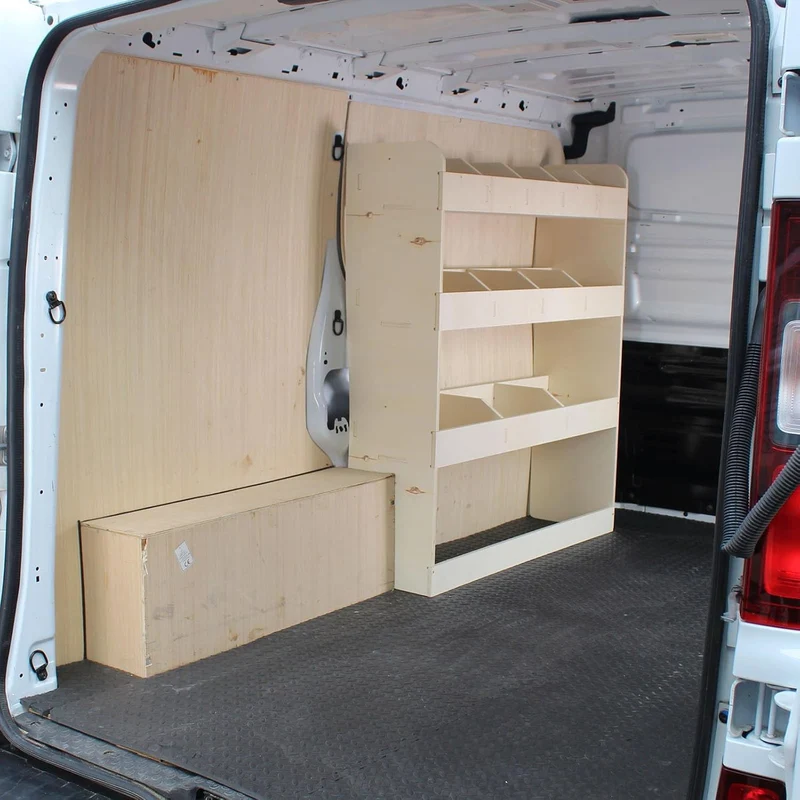 Vanify - Kompatibel mit Opel VIVARO L1 2014-19 Fahrzeugeinrichtung Fahrzeugregale, Fahrerseite vorne