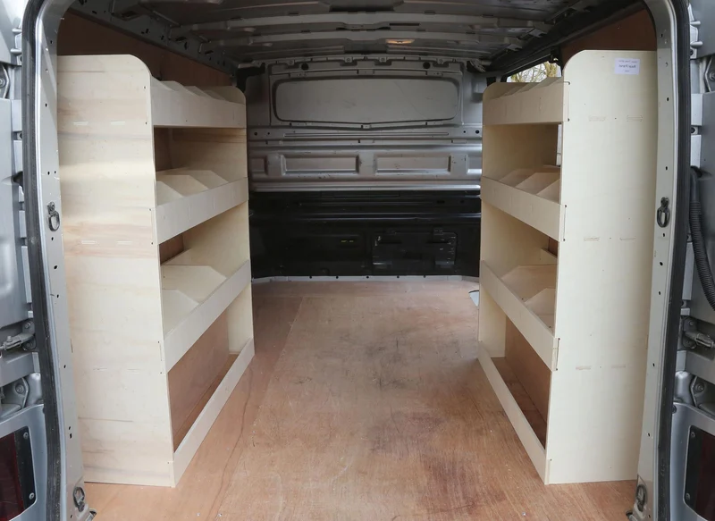 Vanify - Kompatibel mit Opel VIVARO L1 2014-19 Fahrzeugeinrichtung Fahrzeugregale, doppelte Regale h