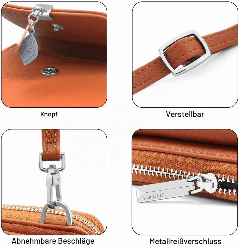 HNOOM Handytasche zum Umhängen RFID Schutz Geldbeutel Damen Umhängetasche Klein Crossbody Handytasch