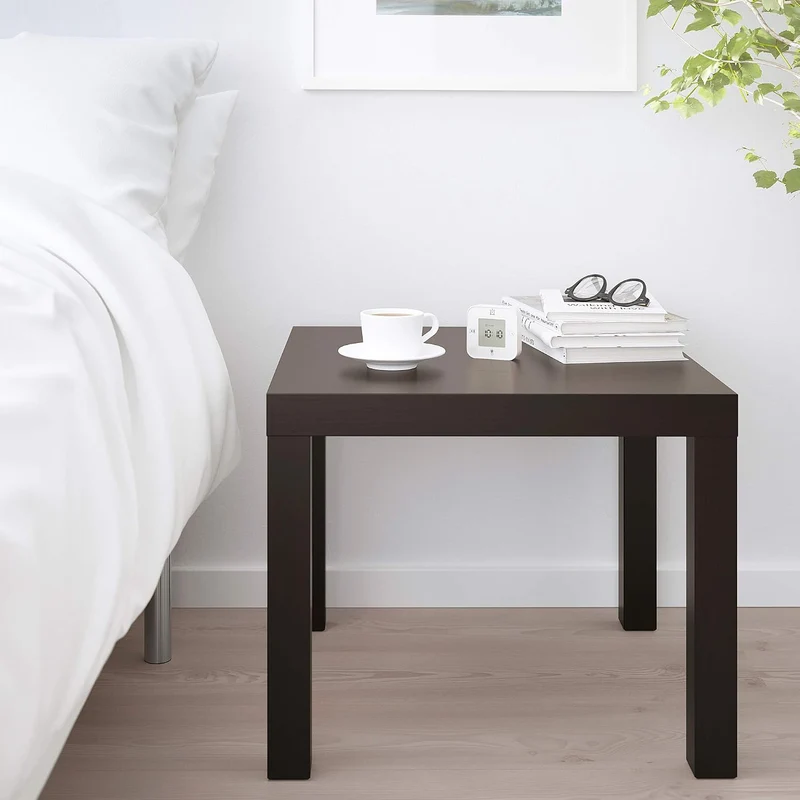 IKEA LACK Beistelltisch, 55x55 cm [Schwarz-braun], Schwarz-braun