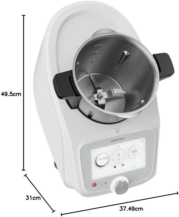 PSIDE SILVERCREST® KITCHEN TOOLS Monsieur Cuisine Connect SKMC 1100 A1, 1100 W, Küchenmaschine 1 Stü