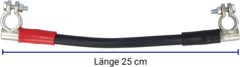 Verbindungskabel 50mm +/- für Reihenschaltung Batterie LKW Auto Solar Boot 6-24V