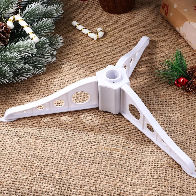 Homoyoyo Christmas Tree Base Abnehmbarer Weihnachtsbaumständer Für Künstliche Bäume Stabiler Weiss E