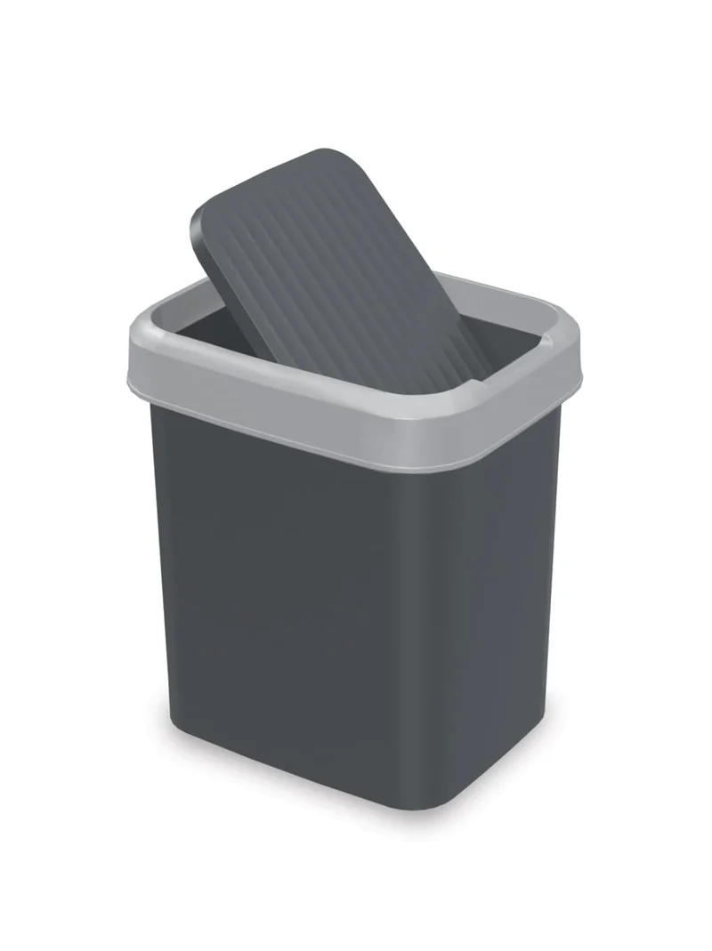 Plana FLIP BIN Mülltonne - mit Öffnung in 2 richtungen - Mülleimer Küche - Abfalleimer Küche mit Dec