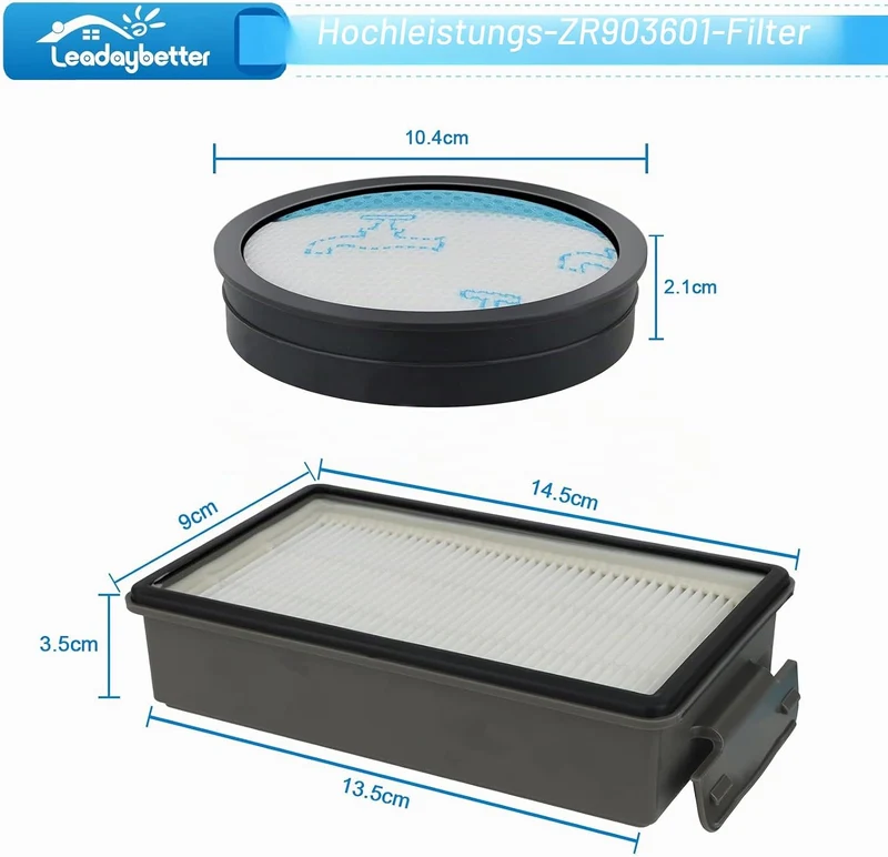 2 Stück HEPA Filter für Rowenta Powerline Extreme Cyclonic RH8021WB RH8037WA RH8055WA RH8133WA RH813