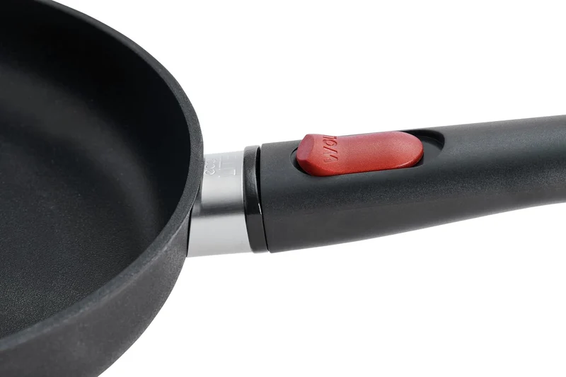 Woll Eco Lite QXR Flachpfanne - Induktiv - Ø 28 cm, 5 cm hoch, mit abnehmbarem Stiel - Geeignet für
