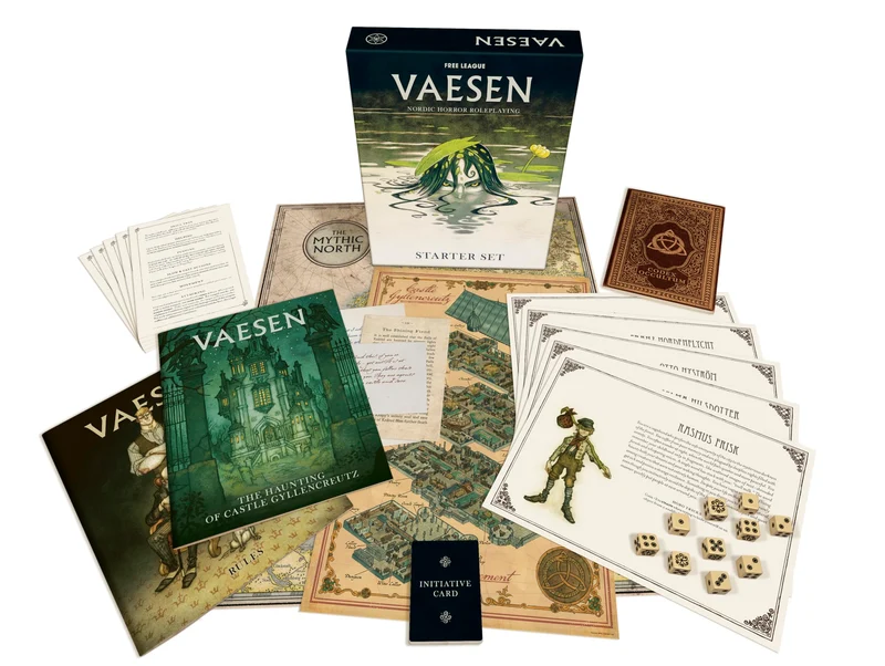 Free League Vaesen: Nordic Horror Rollenspiel Starter Set - Beginne dein Abenteuer Mythic North