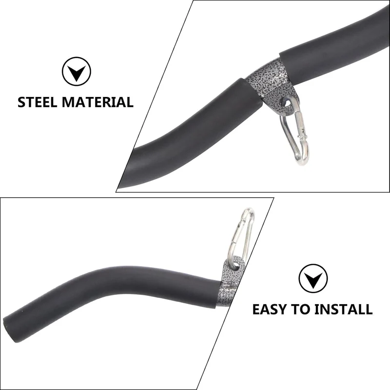 Homoyoyo Latzug Stange aus Stahl mit Ergonomischem Bogengriff Kabelzug Zubehör für Bizeps und Rücken