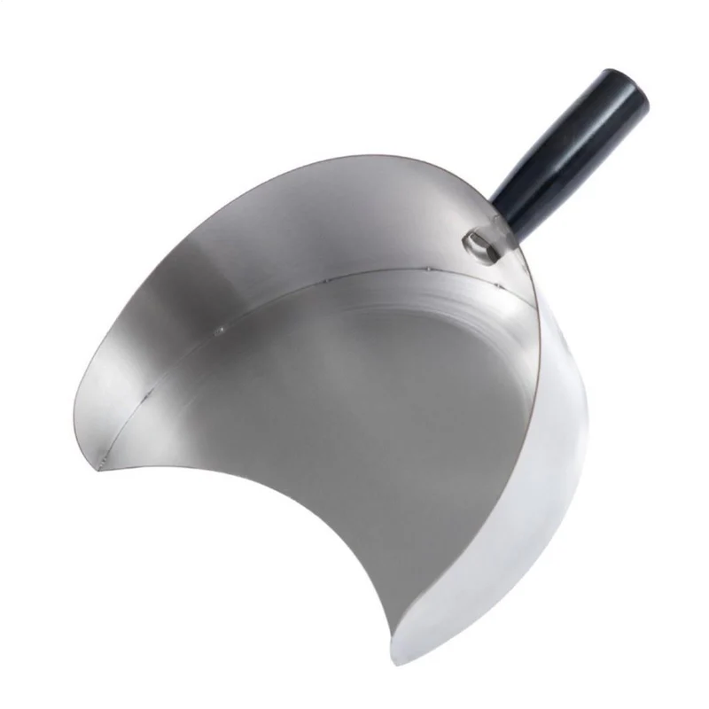Fleischauffangpfanne Edelstahl BBQ Schaufel (Silber) Handheld Rotisserie Tray Heavy Duty Kebab Catch