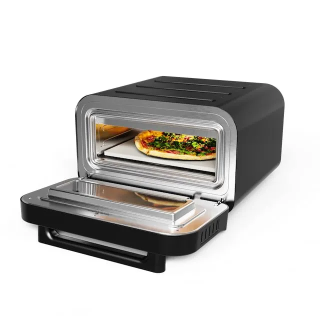 Pizzaofen mit Pizzaschaufel, Touch Display, bis 450°C