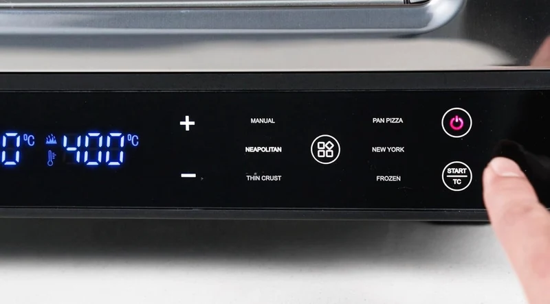 Pizzaofen mit Pizzaschaufel, Touch Display, bis 450°C