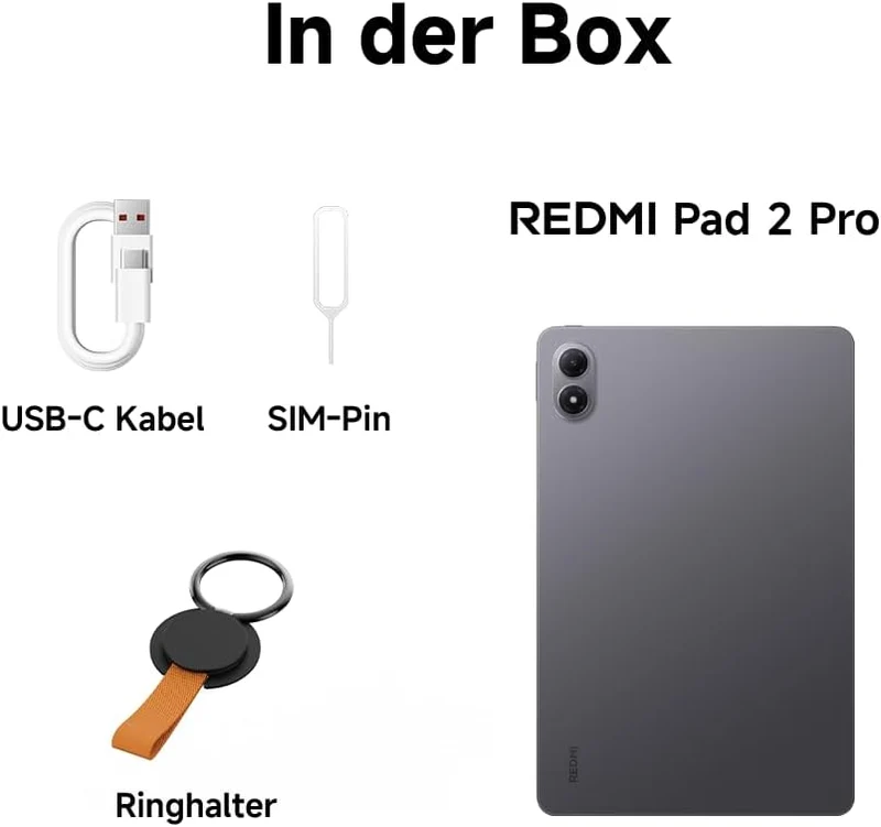 XIAOMI REDMI Pad 2 Pro, 8+256GB, 12,1" 2,5K 120Hz Display, Riesiger 12.000mAh (typ) Akku, 4nm Prozes