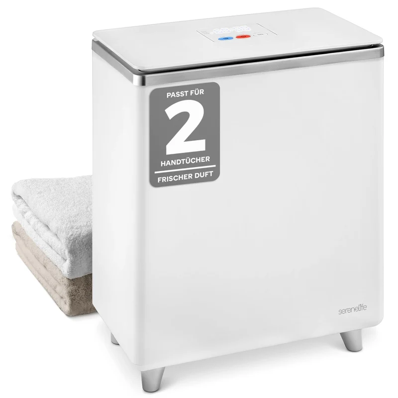 SereneLife Handtuchtrockner Elektrisch SIlber – 50kg Kapazität, Energiesparend & Sicher, Towel Warme