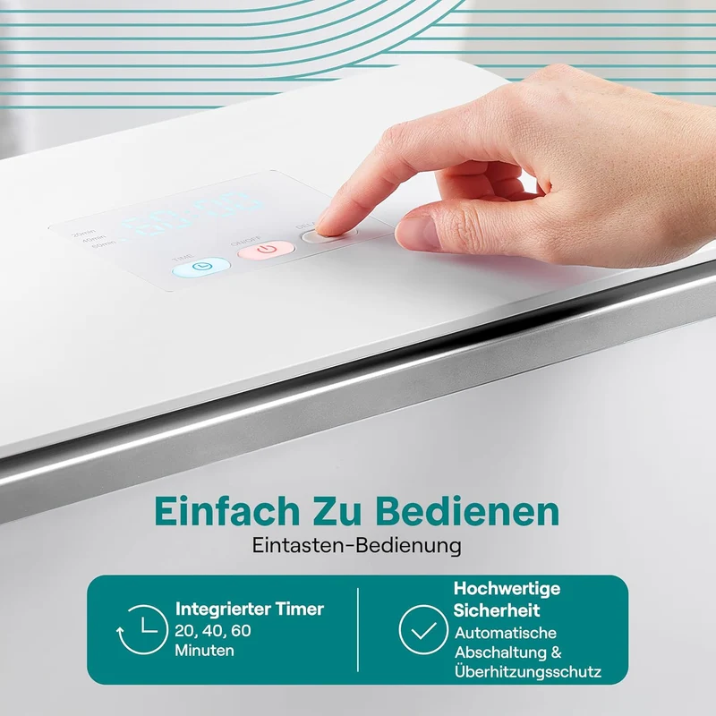 SereneLife Handtuchtrockner Elektrisch SIlber – 50kg Kapazität, Energiesparend & Sicher, Towel Warme