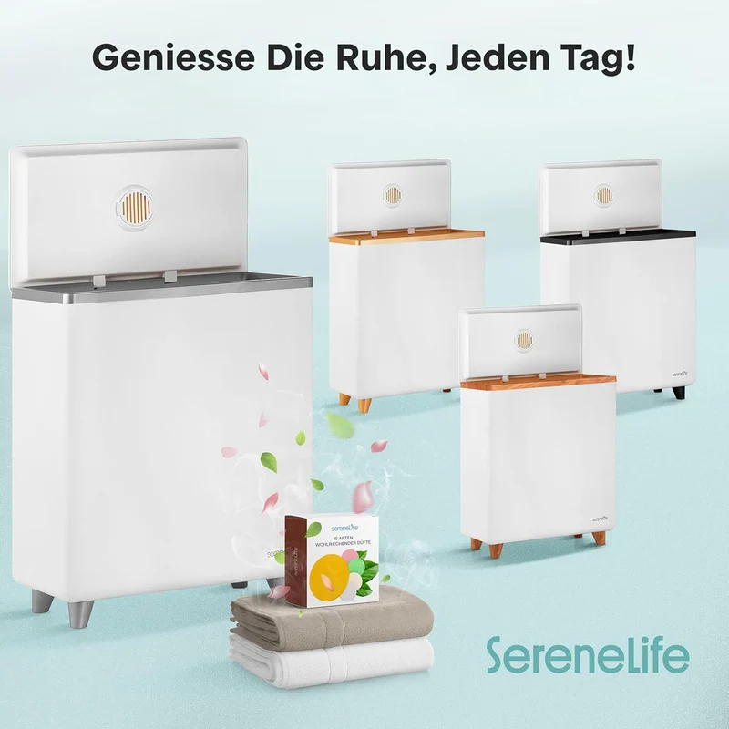 SereneLife Handtuchtrockner Elektrisch SIlber – 50kg Kapazität, Energiesparend & Sicher, Towel Warme