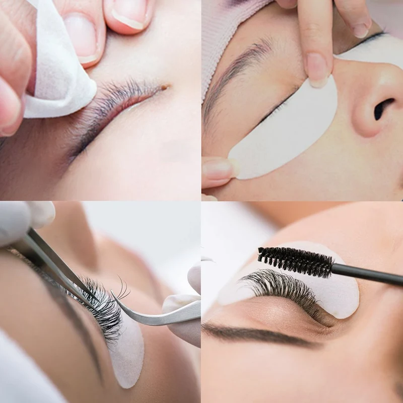 Lunamoon 150 Paar Augenpads für Wimpernverlängerung Wimpernpads Wimpernverlängerung Pads Eyelash Ext