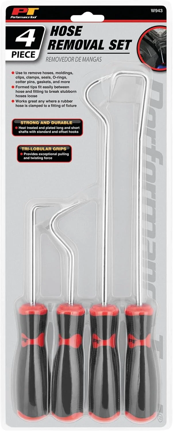 Performance Tool W943 – 33 cm langer und kurzer Schaft Schlauchentfernungswerkzeug mit Tri-Lobular-G