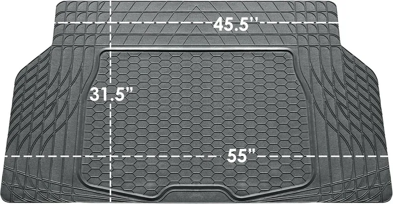 FH Group Automobil-Fussmatten – robustes Gummi, Allwetterschutz, universelle Passform, vollständiges