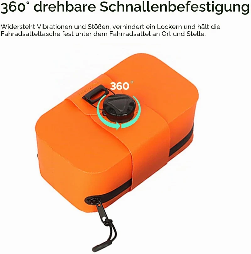 Fahrrad Satteltasche, Leichte Fahrradsatteltasche Outdoor Radfahren wasserdichte Fahrradhecktasche M