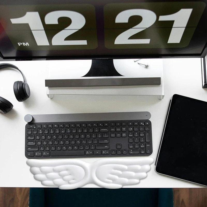 Dianzan Tastatur-handgelenkauflage, Engelsflügel, Tastatur-handgelenkauflage, Handgelenkkissen-unter