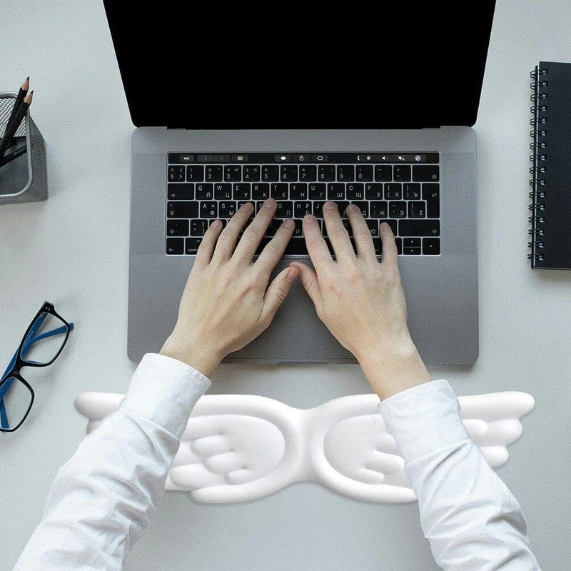 Dianzan Tastatur-handgelenkauflage, Engelsflügel, Tastatur-handgelenkauflage, Handgelenkkissen-unter
