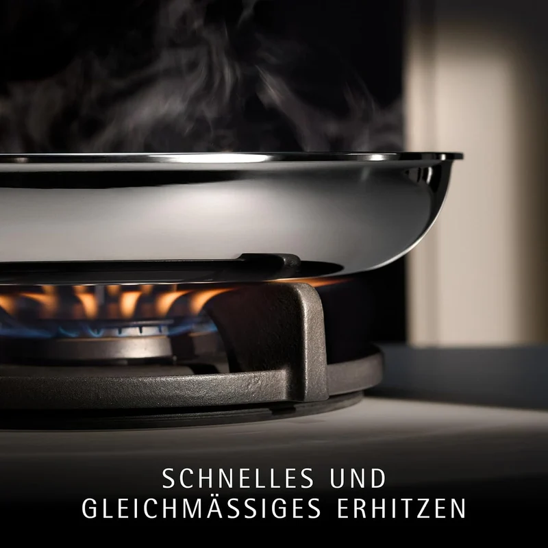 WMF Profi Resist Bratpfanne Induktion, Gas, Elektro, Glaskeramik 24 cm, Mehrschichtmaterial vollbesc