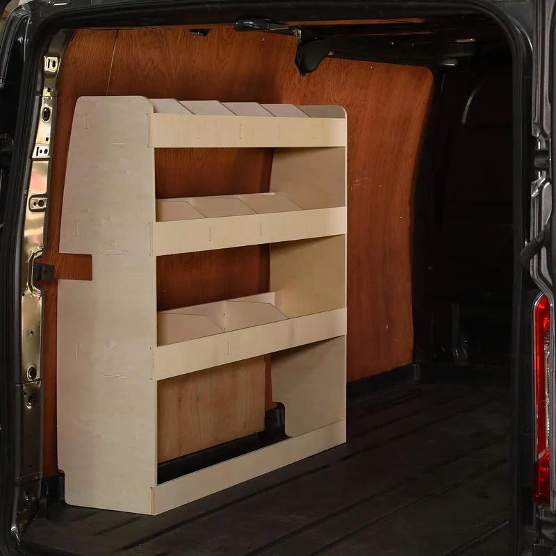 Vanify - Kompatibel mit Ford Transit Custom L2 2012+ Fahrzeugeinrichtung Fahrzeugregale, doppelte Re