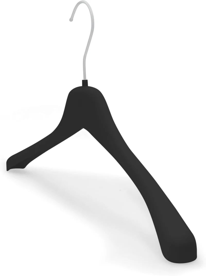 Kiroplast Kleiderbügel für Hemden, T-Shirts, Kleiderbügel aus Kunststoff, platzsparend, rutschfest,