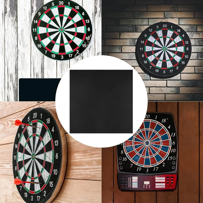 Dart Wandschutz | Dartboard Zubehör,Robuste Matte in Schwarz Für Erwachsene Zuhause Spielebereich Bü