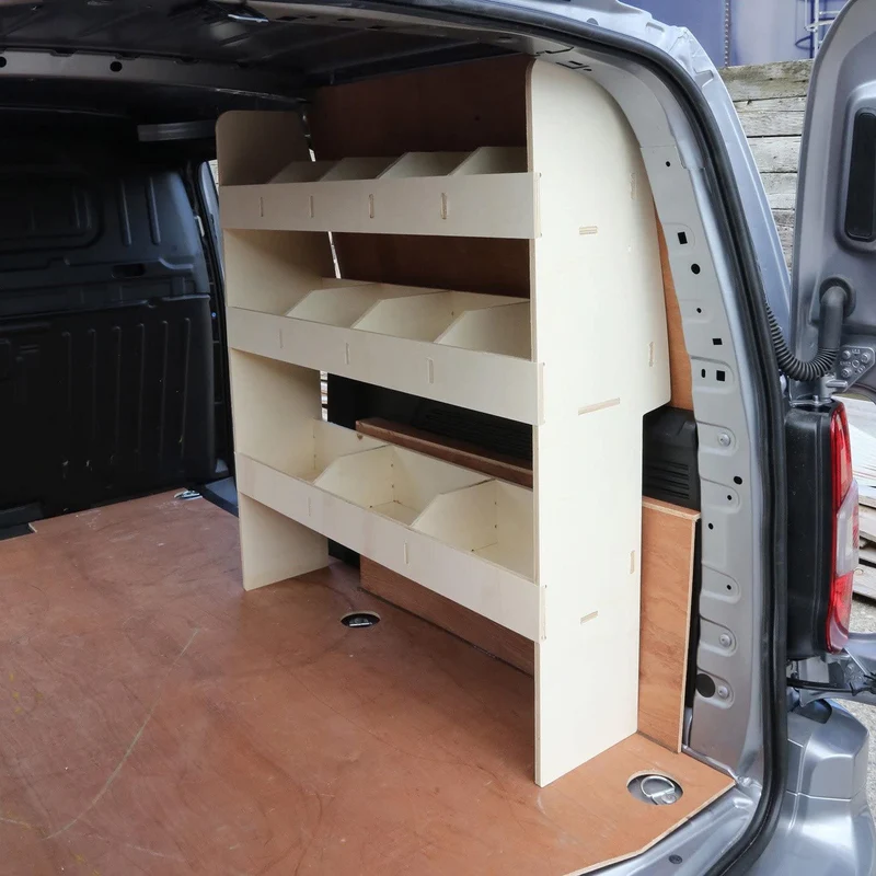 Vanify - Kompatibel mit Toyota PROACE City L2 2019+ Fahrzeugeinrichtung Fahrzeugregale, Beifahrersei