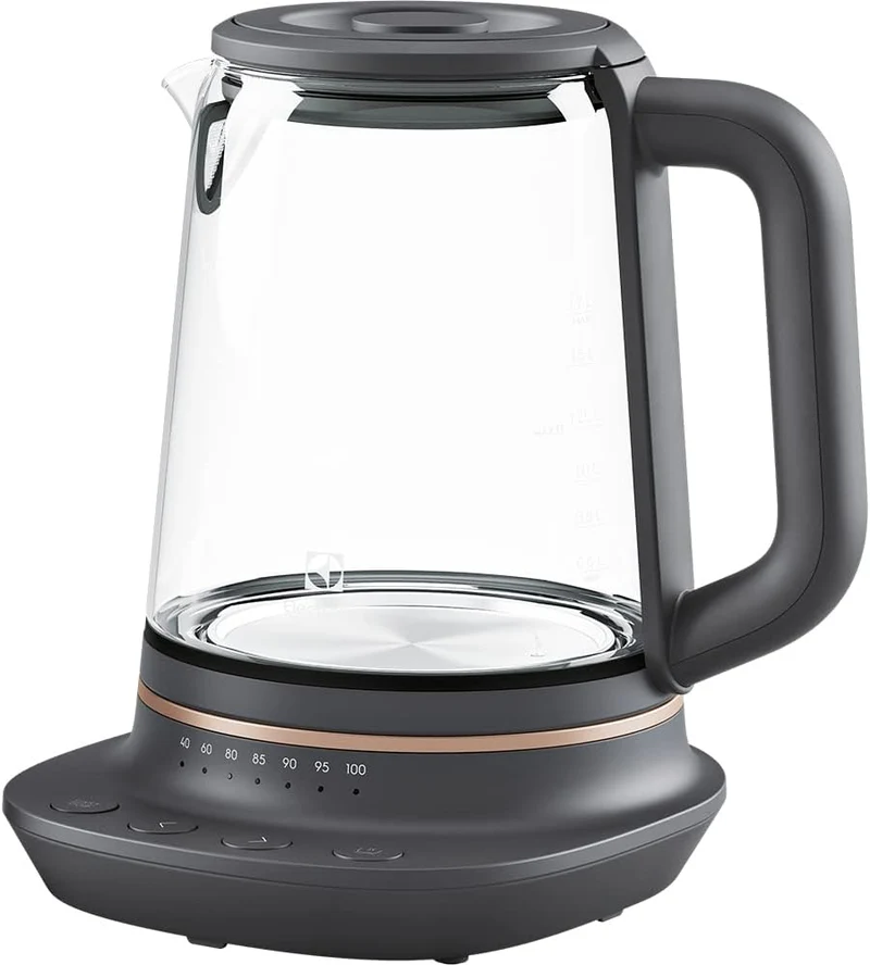 Electrolux 910 003 588 E7GK1-8BP Wasserkocher, 1,7 l, Schwarz, Kupfer