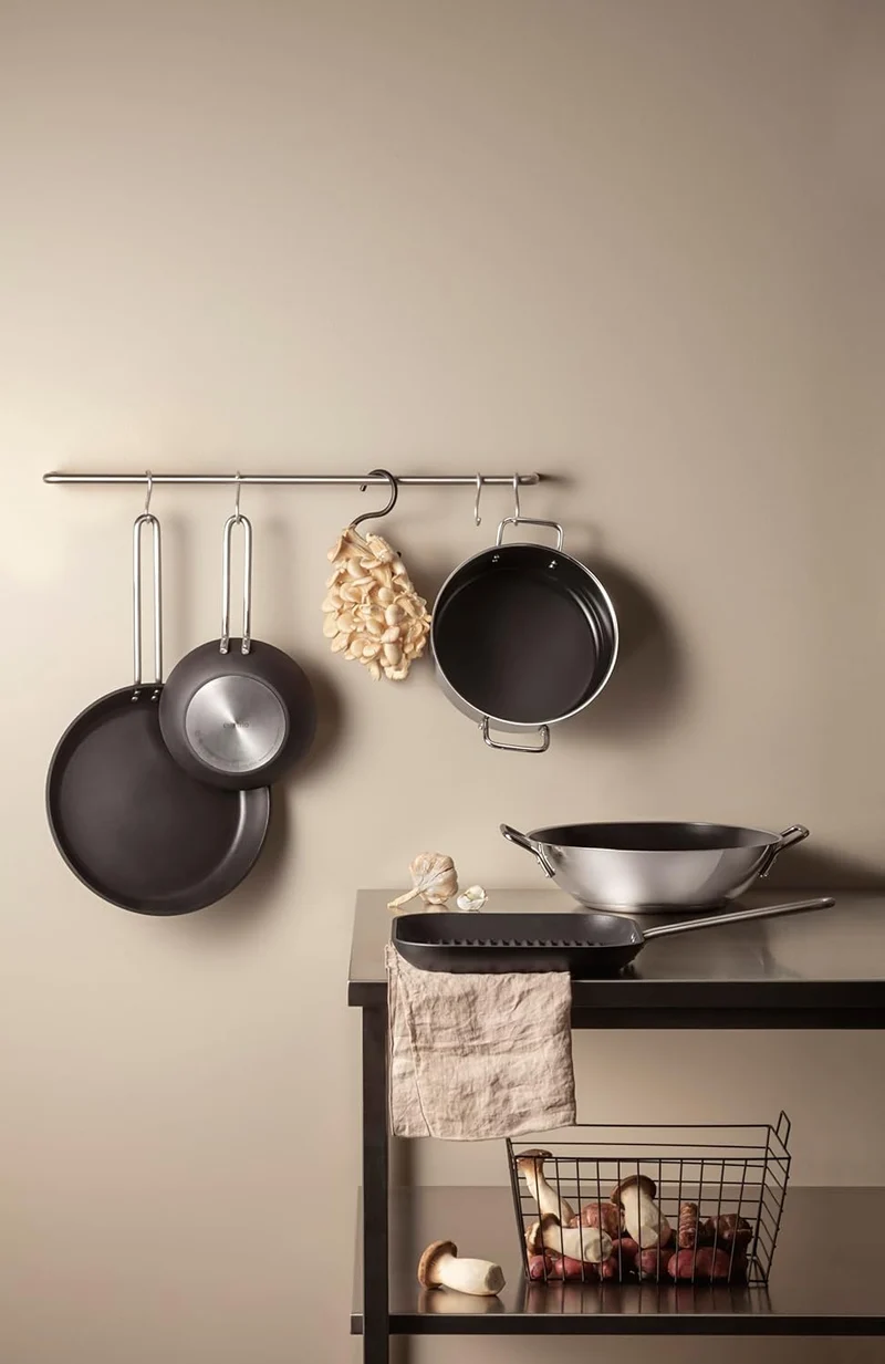 Eva Trio | Edelstahl-Wok 5,0 l 32 cm Keramik Slip-Let® Antihaftbeschichtung | EIN vielseitiges Werkz