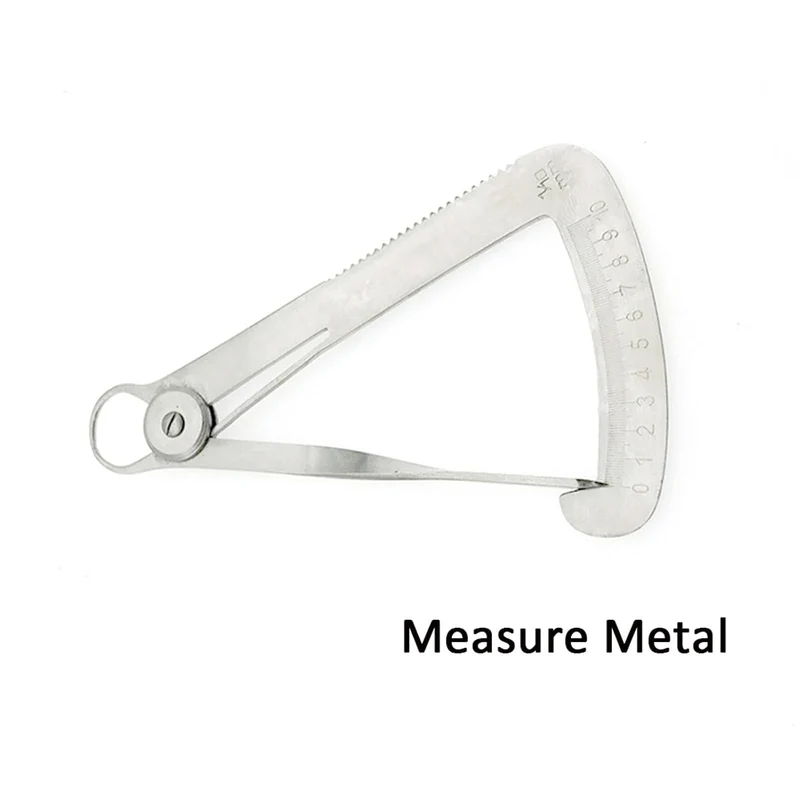 Edelstahl-Messschieber, Zahndickenmessgerät, Dreieckskronenmessgerät für Zahntechniker(Metall Messen