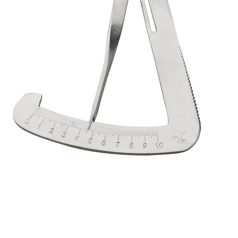 Edelstahl-Messschieber, Zahndickenmessgerät, Dreieckskronenmessgerät für Zahntechniker(Metall Messen