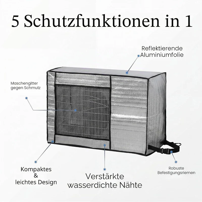Klimaanlagenabdeckung, Staubschutz für Outdoor-Klimaanlage, geeignet für die Gewährleistung der opti