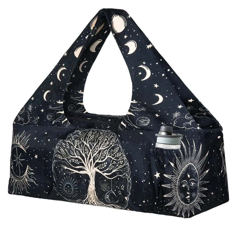 Yoga Mat Bag - Large Yoga Bag with Yoga Mat Strap, Zipper and Pockets - Yoga Bags and Carriers Fits