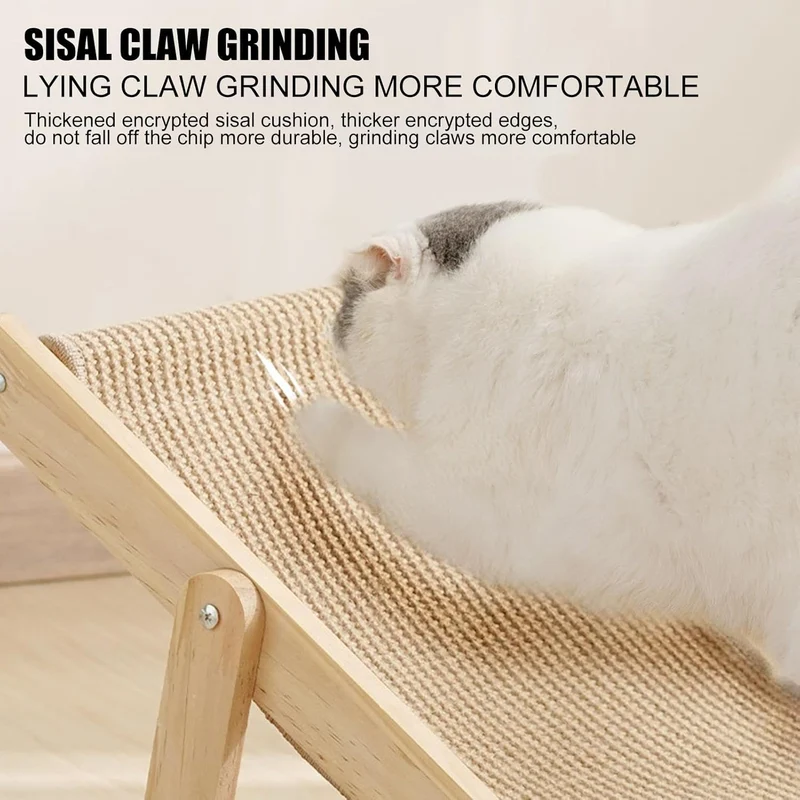 Katzen Sisal Stuhl | Erhöhtes Katzenbett Mit Sisal-Kratzer | Katzen-Hochbett | Katzen Liegestuhl | K