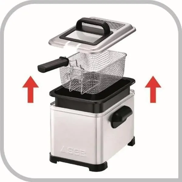 Seb Friteuse 4l 2400w Edelstahl/schwarz fr506d00