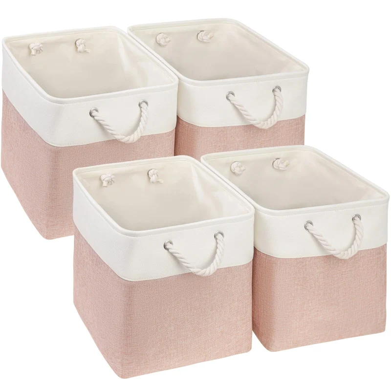 Mangata Aufbewahrungsbox,(33x38x33cm) Aufbewahrungskorb Stoff, Box in Würfel für Schrank, Regal, und