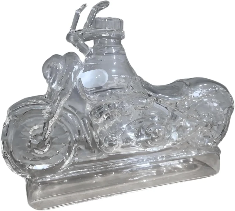 Motorrad Stil Weindekanter | Neuheit Whisky Flasche | 3D Motorrad Deko Glasweinflaschen Rotweinkante